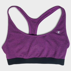Champion Purple Athletic Racerback Pull Over Sports Bra Women’s Size Large